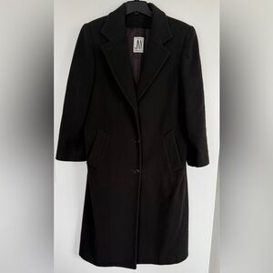 Jones New York Classic Brown Herringbone Wool Blend Coat, Sz. 12